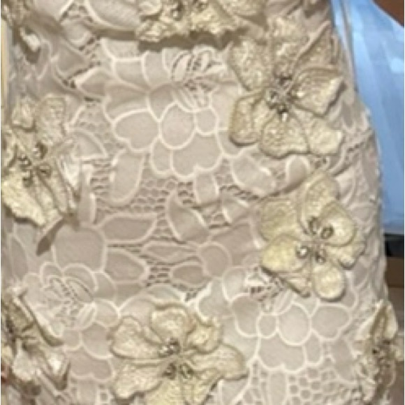 White PatBo mini flower dress - Picture 5 of 7